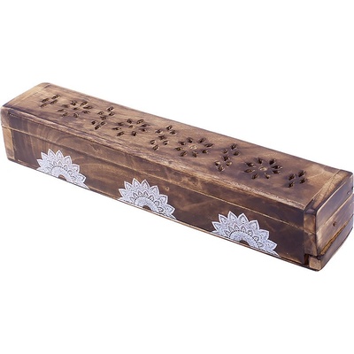 Indie Stojan na vonné tyčinky Truhlička + 10 tyčinek Jasmín – Sleviste.cz