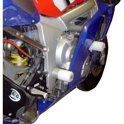 Padací chrániče (horní, přední) - Yamaha Yzf-R6 \'99-\'02, bílé - Černá