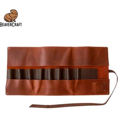 Кожен калъф / чанта за инструменти за 8 инструмента / BeaverCraft TR8X / (BVRC TR8X)