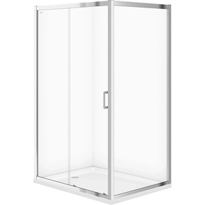 Cersanit Правоъгълна душ кабина Cersanit Arteco с плъзгаща се врата 120x90 хром (S157-012)