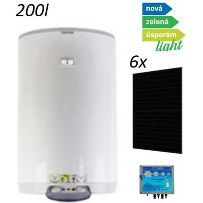 Logitex NZÚ LX ACDC M+K 200l s 6x FV panely 2.46kWp