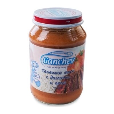 Ганчев пюре телешко с домати и ориз - 190 г