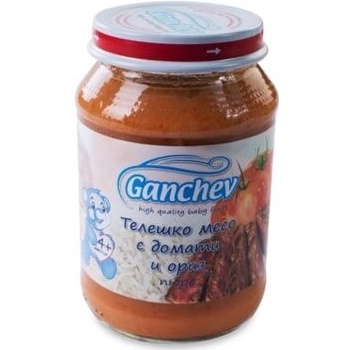 Ганчев пюре телешко с домати и ориз - 190 г