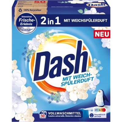 Dash Univerzální prací prášek 2v1 3 kg 50 PD
