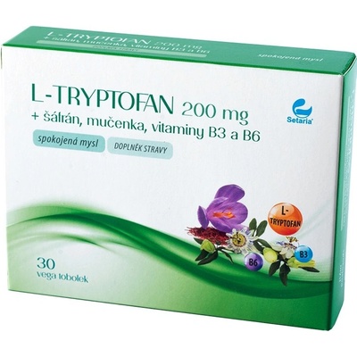 Setaria Tryptofan 200 mg+šafrán+mučenka 30 kapsúl