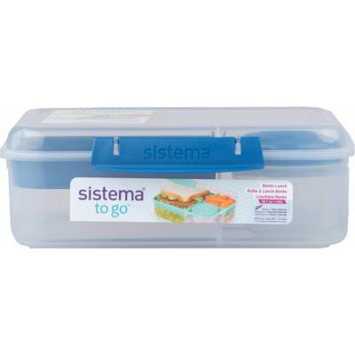 Sistema To Go Krabička 1,65 l 3 komory téglik modrá