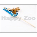 Trixie Udička s jutovým motýlkem s peřím a catnipem 45 cm