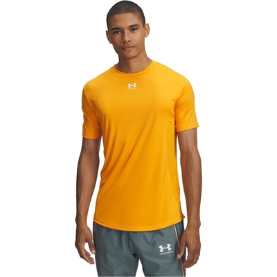 Under Armour Тениска Under Armour Men's Chal Short-Sleeve Performance T-Shirt - Orange/Grey