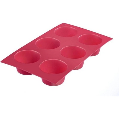 Westmark Forma silikonová na muffiny 6 ks hluboká 4cm CLASSIC červená