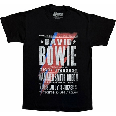 David Bowie tričko Hammersmith Odeon čierne