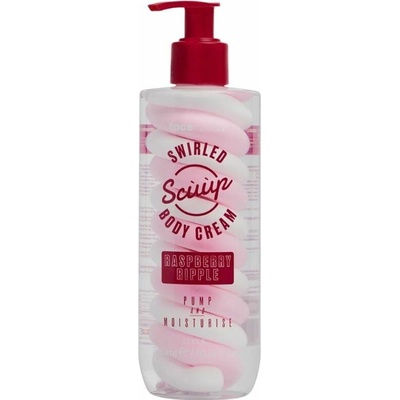 Face Facts krémový tělový krém s vůní maliny, Scuup Raspberry Ripple Swirled Body Cream, 300 ml