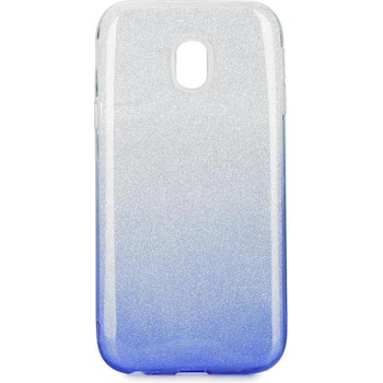 Image 1 of Forcell Блестящ Силиконов Калъф за Samsung J3 2017, Forcell Shining Case, Сребро/Син (5901737889669)