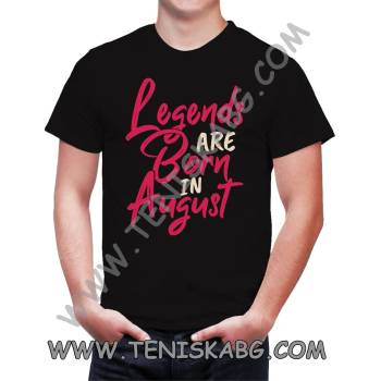 Image 1 of Fruit of the Loom Тениска - Legends are born in August