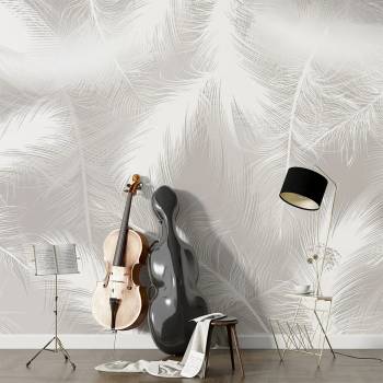 Image 1 of Art Gift Decor Фототапет бели пера