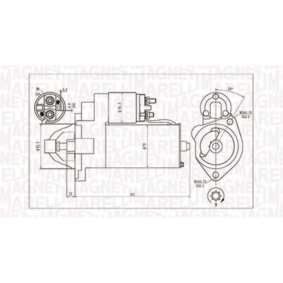 MAGNETI MARELLI Štartér 063720624010