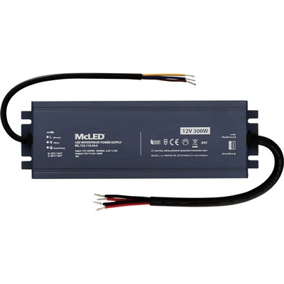 MCLED Napaječ LED 300W 12VDC/25A IP67 ML-732.110.39.0 ML-732.110.39.0