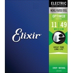 Elixir 19102 OPTIWEB Medium, Струни за електрическа китара 11-49 (OW11-49E)