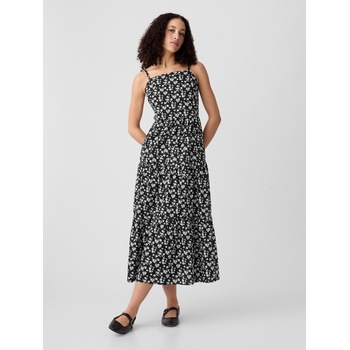 GAP Щампани макси рокли GAP GAP | Cheren | ЖЕНИ | XXS