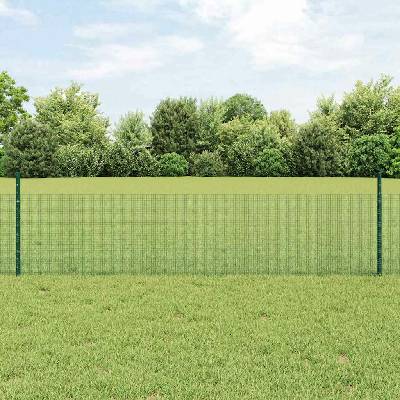 vidaXL Svařovaná drátěná plotovina s tyčkami 25 x 0,5 m Zelená