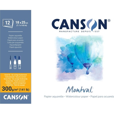Canson Montval Skicár v lepenej väzbe 18 x 25 cm CP 300 g 12 listov