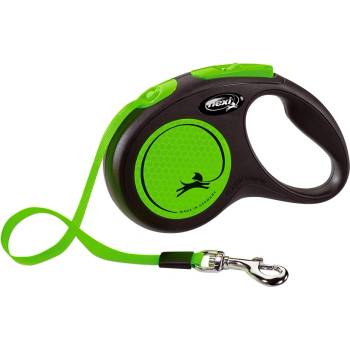 flexi Original каишка New Neon Green S - 5 м до 15 кг - лента