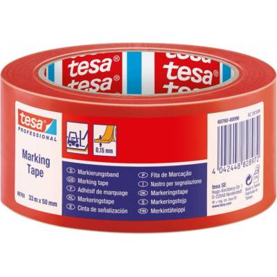 Tesa Značkovací páska samolepicí 50 mm x 33 m červená