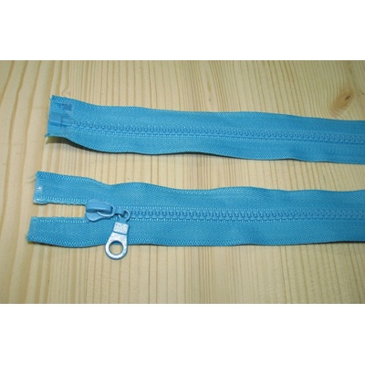 Zips kostenný tyrkysová 5mm deliteľný 55cm