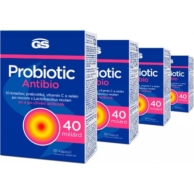 GS Probiotic Antibio 4× 10 kapsúl