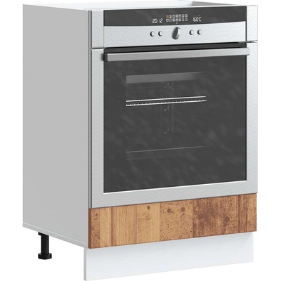 vidaXL Шкаф за фурна, Lucca, старо дърво, инженерно дърво (853765)