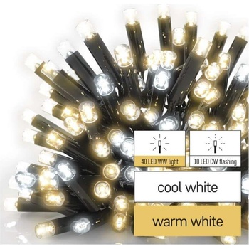 EMOS Lighting D2CN01 Profi LED spojovacia reťaz preblikávajúca cencúle 3 m vonkajšia teplá studená biela
