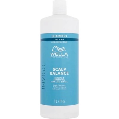 Wella Invigo Scalp Balance Oily Scalp Shampoo 1000 ml дълбоко почистващ шампоан за мазна коса за жени
