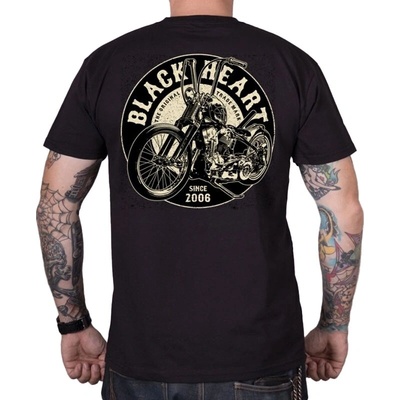 Black Heart tričko Chopper King čierne