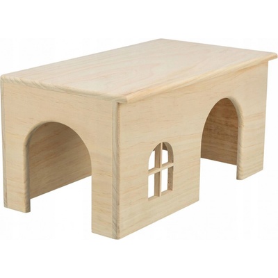 Trixie Dřevěný domek s rovnou střechou pro králíky 40 x 20 x 23 cm – Zboží Mobilmania