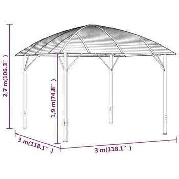 Image 1 of vidaXL 315255 3x3 m