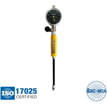 MIROTECH Вътромер с индикаторен часовник и карбидни контактни точки Microtech 132018100, 10-18 mm, 0.01 mm, 100 mm (132018100)