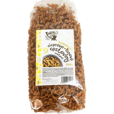Farmilion bezlepkové cícerovo ľanové cestoviny vretená 250 g