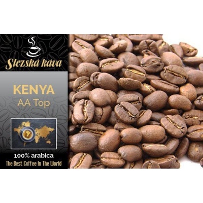 Slezská káva a čaj Kenya AA TOP hrubě mletá překapávaná french press 0,5 kg
