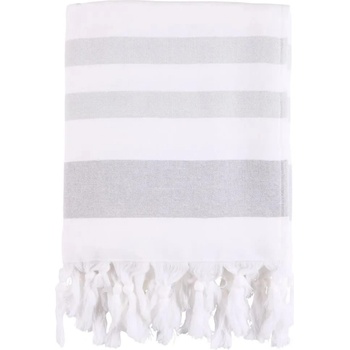 SEA RANCH Хавлиена кърпа Sea ranch Miami Beach towel - White (Mid Grey / White)