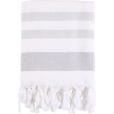 SEA RANCH Хавлиена кърпа Sea ranch Miami Beach towel - White (Mid Grey / White)