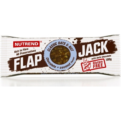 NUTREND Flapjack tyčinka čokoláda+kokos v hoř. čoko 100 g