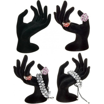 Prosperk stojan na prsteny ruka černá s3013