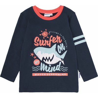 Winkiki Kids Wear Chlapecké tričko s dlouhým rukávem Surfer navy