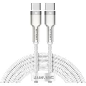 Baseus Кабел Baseus Cafule, USB-C към USB-C, 100W, 2m, бял (CATJK-D02)