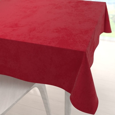 Biante Sametový čtvercový ubrus Velvet Premium SVP-038 Sytě červený 100x100cm