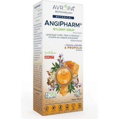 Avropa AngiPharm bylinný sirup 200 ml