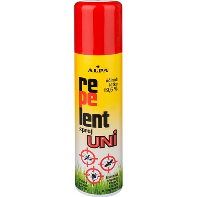 Alpa Repelent Uni spray odpuzuje komáry klíšťata a muchničky 150 ml