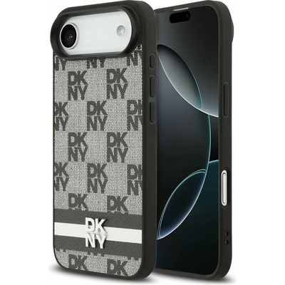 DKNY PU Leather Checkered Pattern and Stripe Задний чехол за iPhone Air Black DKNY | Cheren | МЪЖЕ | UNI