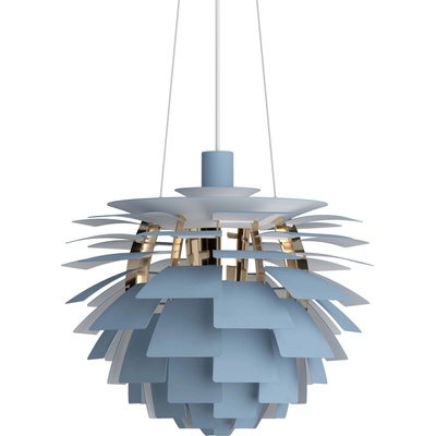 Louis Poulsen PH Artichoke Висяща лампа 48 см, синя, месинг (5741115673)