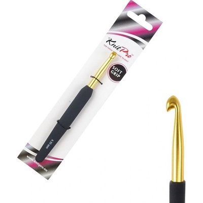 KnitPro Aluminium zlatý hliníkový háčik s rúčkou 6,5mm