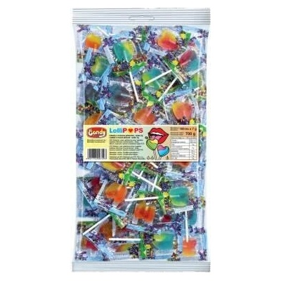 Candy LolliPops ovocné lízátka srdce 100 x 7 g